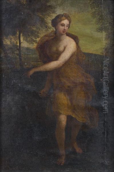 Nymphe Chasseresse Oil Painting by Nicolas Fouche