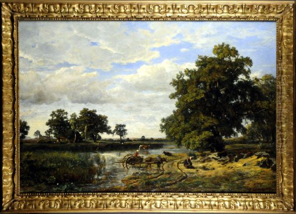 Paysage Anime Oil Painting by Theodore Fourmois