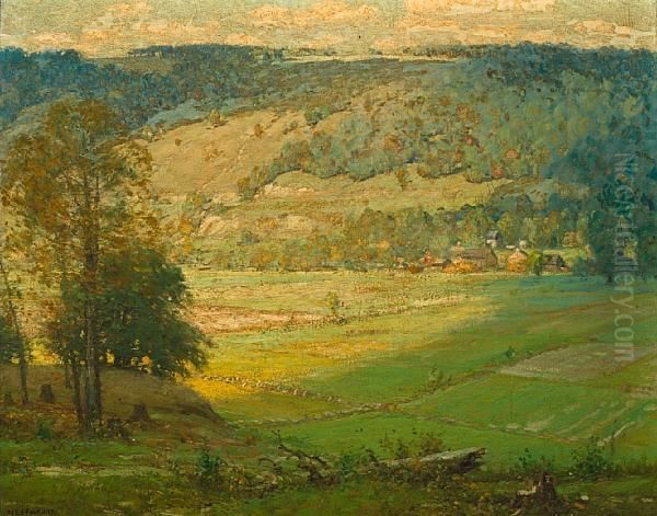 The Valley, East Aurora, N.y. Oil Painting by Alexis Jean Fournier