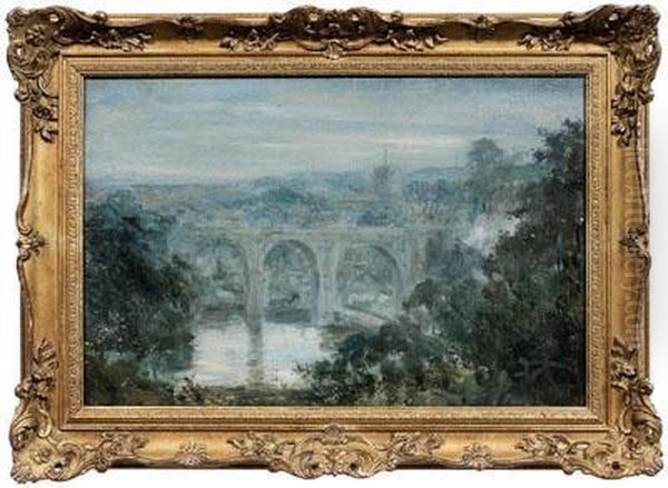 Knaresborough Oil Painting by Robert Fowler