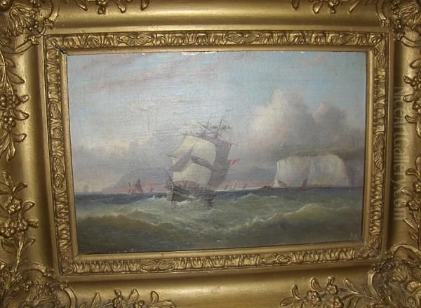 Clipper Off The Needles Oil Painting by Arthur Wellington Fowles