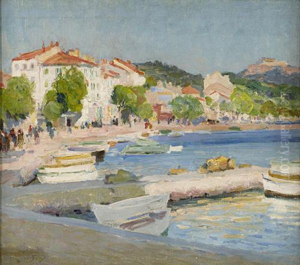 Cassis, South France Oil Painting by Emanuel Phillips Fox