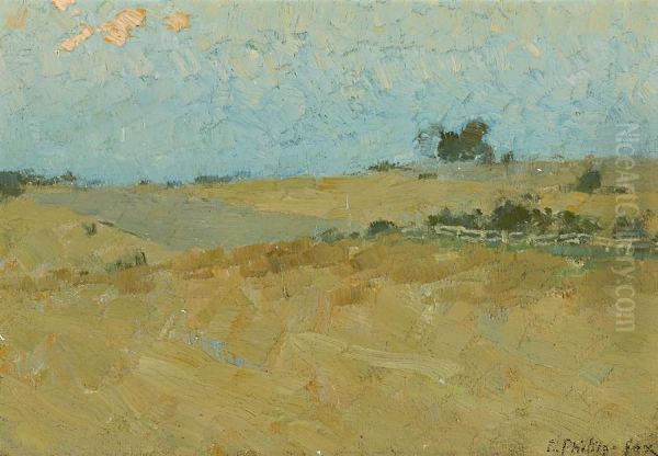 Templestowe Landscape Oil Painting by Emanuel Phillips Fox