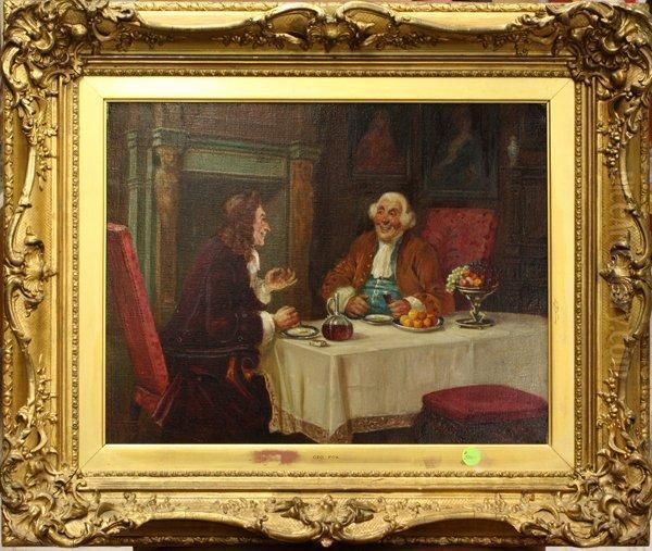 The Conversation Oil Painting by George Fox