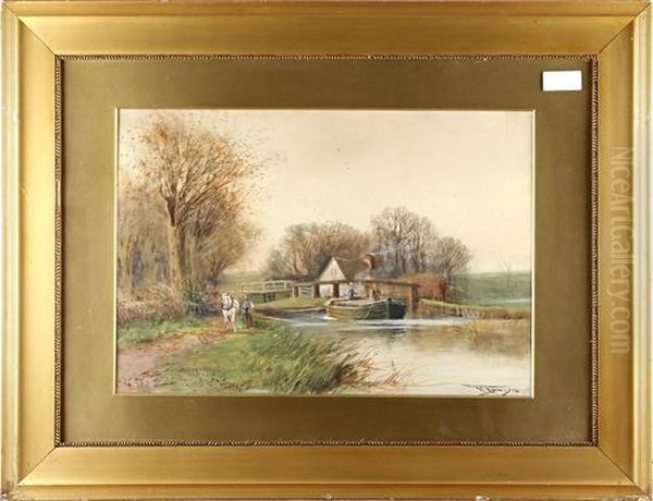 Country Landscapes Oil Painting by Henry Charles Fox