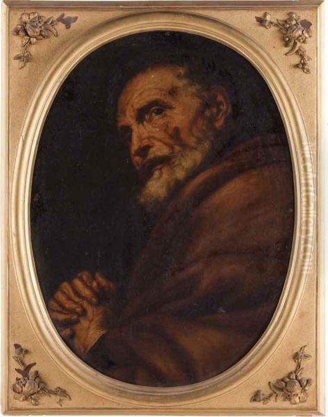 San Pietro Penitente Oil Painting by Cesare Fracanzano