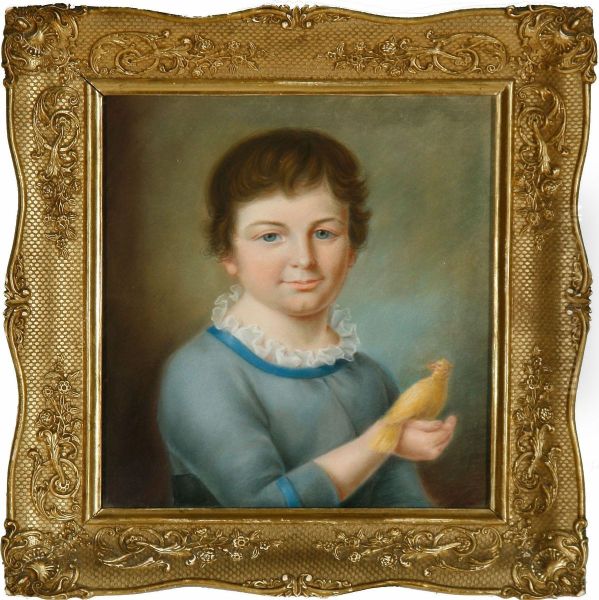 Portrait Of Theartist's Son Oil Painting by Liepmann Fraenckel