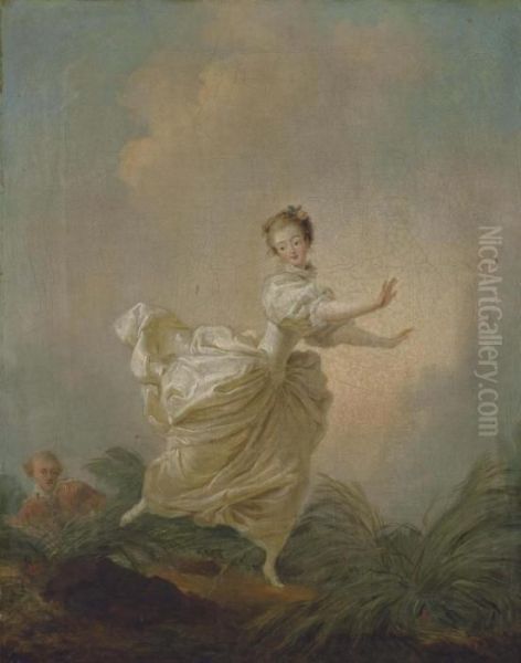 La Fuite A Dessein Oil Painting by Jean-Honore Fragonard