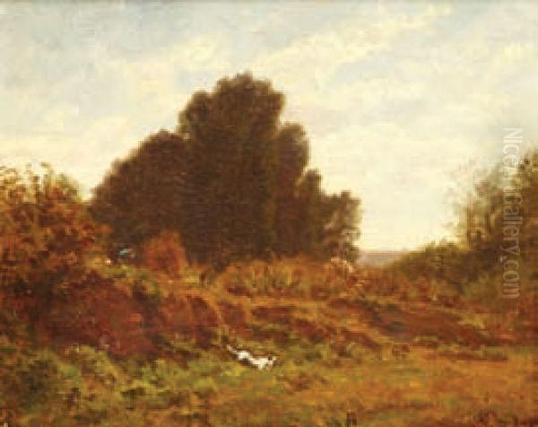 Scene De Chasse Oil Painting by Francois Louis Francais