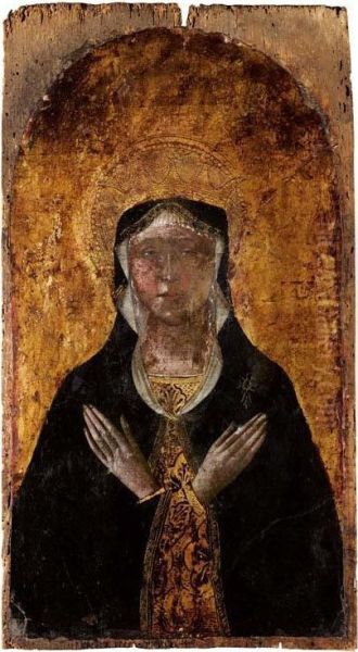 Madonna Oil Painting by Francesco Di Gentile Da Fabriano