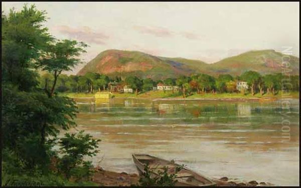 Mont St. Hilaire Oil Painting by Joseph Charles Franchere