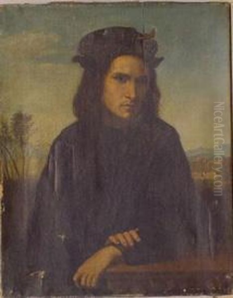 Self Portrait Oil Painting by Franciabigio