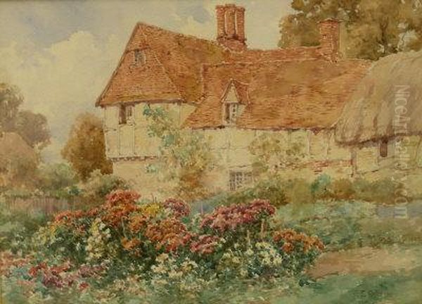 'earl Haybourne' & 'chinnon Oxon' Oil Painting by Thomas Edward Francis