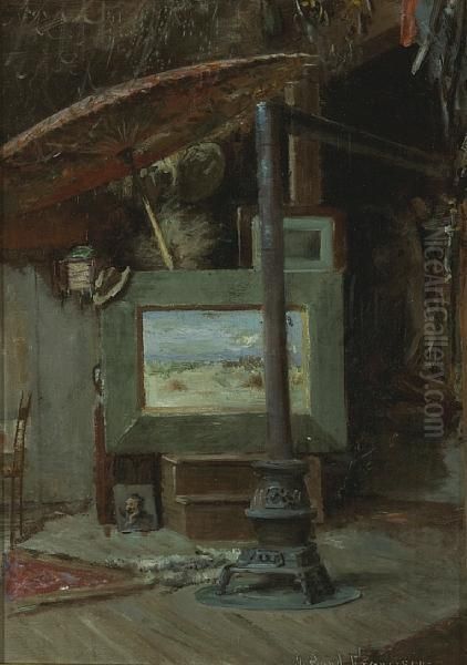 The Artist's Studio Oil Painting by John Bond Francisco