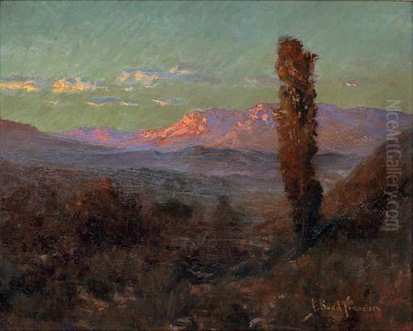 Desert Sunset, New Mexico Oil Painting by John Bond Francisco