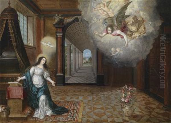 The Annunciation Oil Painting by Gabriel Franck