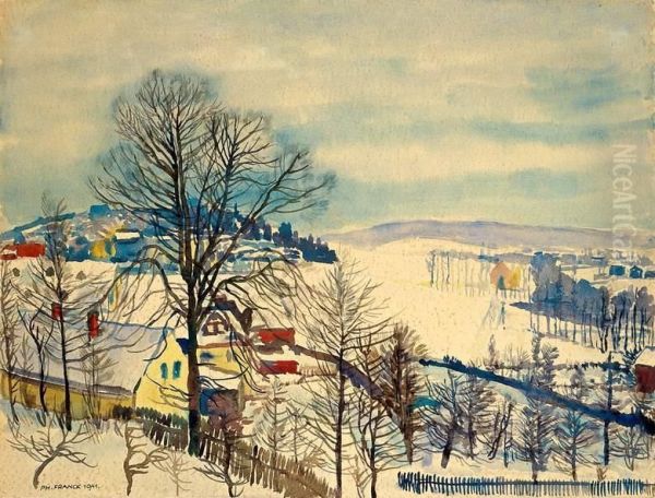 Winter Im Vogtland Oil Painting by Philipp Franck