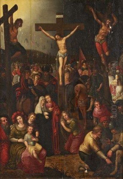 La Crucifixion Oil Painting by Ambrosius Francken I