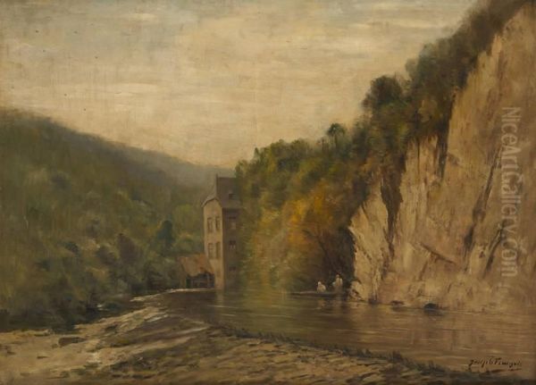 La Lesse A Walzin Oil Painting by Pierre-Joseph-Clestin Franois