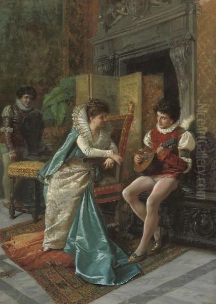 The Recital Oil Painting by Salvatore Frangiamore