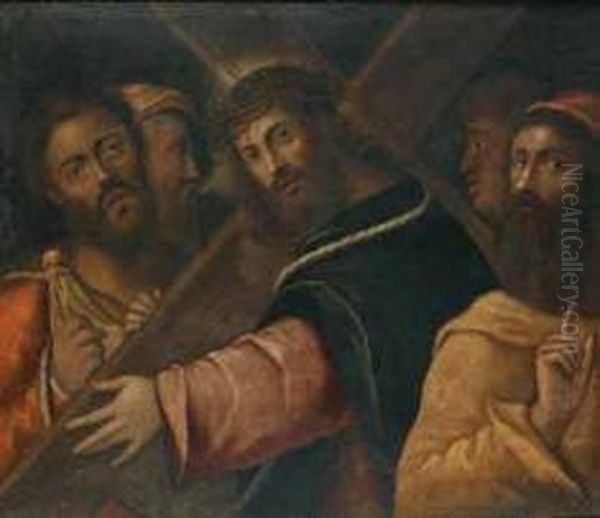 La Salita Al Calvario Oil Painting by Niccolo Frangipane