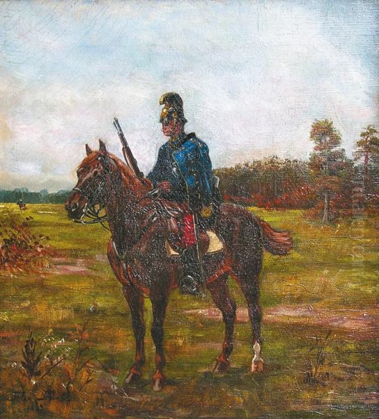 Hussard Autrichien Oil Painting by Feliks Franic