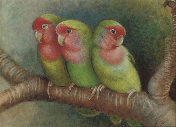 Three Little Maids Oil Painting by Ellen A. Frank