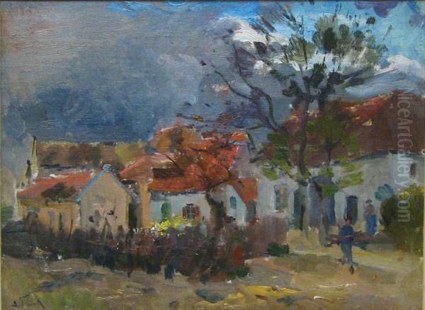 Paysage Rural Oil Painting by Lucien Frank