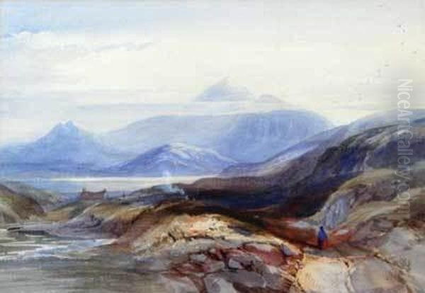 Snowdon From Near Harlech Oil Painting by Walter Arnee Frank