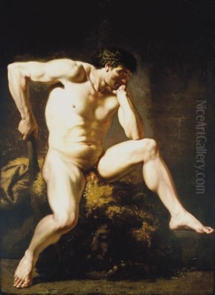 Hercules Oil Painting by Joseph Franque