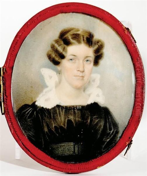 Portrait Miniature Of Charlestonian Miss Gaillard Oil Painting by Charles Fraser