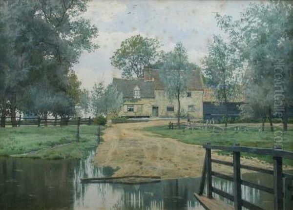 The Pike And Eel, Needingworth, Huntingdon Oil Painting by William Fraser Garden