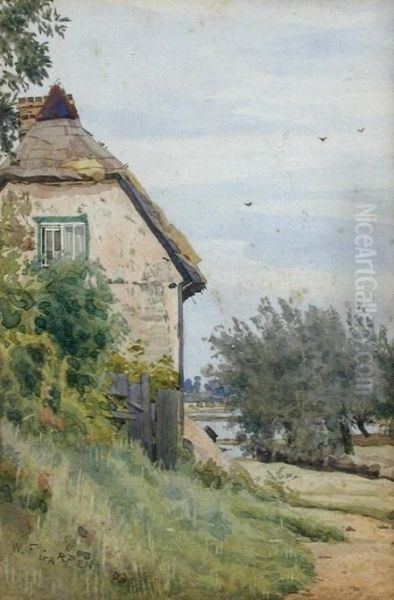 Hill Cottage, The Hill, Holywell Oil Painting by William Fraser Garden