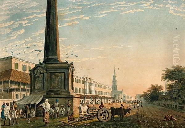 Calcutta Oil Painting by Fraser, James Baillie