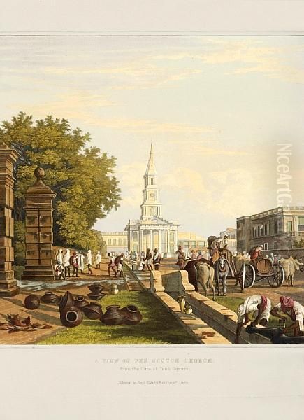 Views Of Calcutta And Its Environs Oil Painting by Fraser, James Baillie