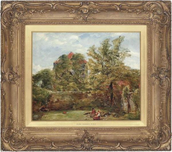 The Old Mill House At Musselburgh Oil Painting by Alexander Jnr. Fraser