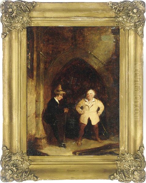 Opening The Crypt Oil Painting by Alexander Jnr. Fraser