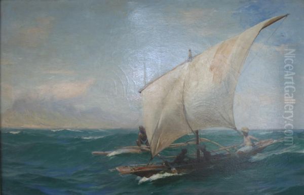 Fishermen Oil Painting by John Fraser