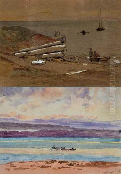 Richmond, Bay Chaleur. (beach Sketch Verso). Oil Painting by John Arthur Fraser