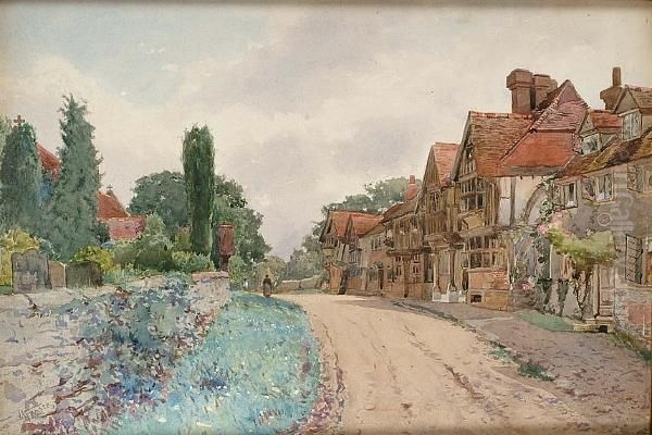 Chiddingstone, Kent Oil Painting by John Arthur Fraser