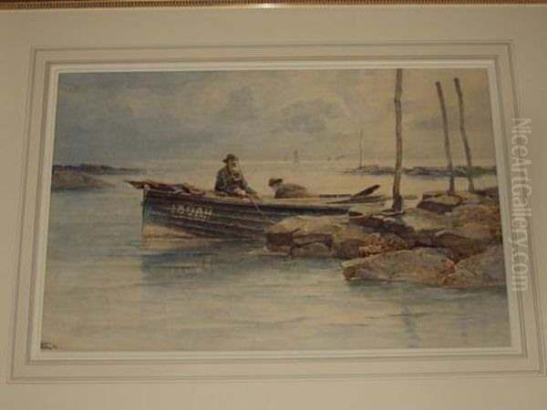 Lobster Fishing Oil Painting by John Simpson Fraser