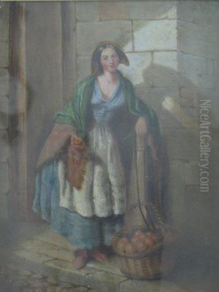 Portrait Of A Female Oil Painting by W. Frazer