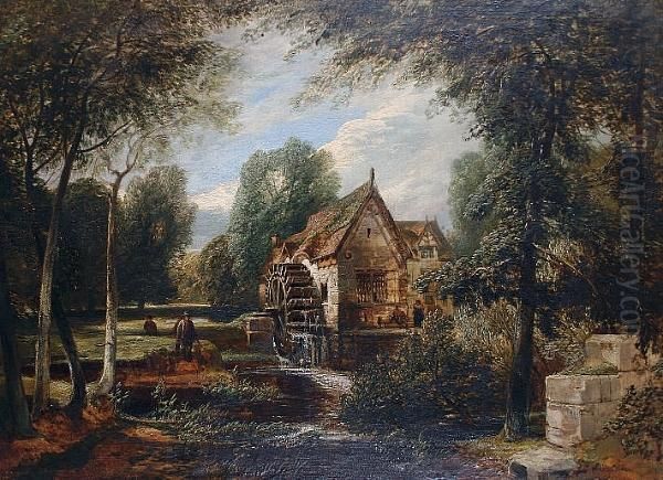 The Miller's Cottage Oil Painting by John F Tennant