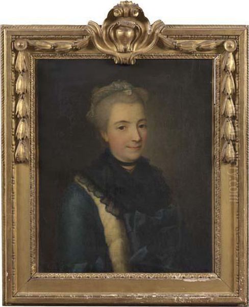 Portrait De La Marquise De Choiseul La Baume Oil Painting by Jean Martial Fredou