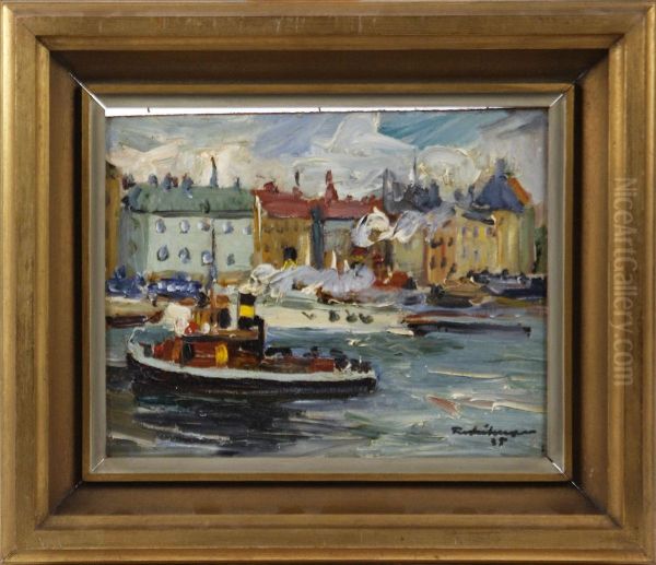 Figge Oil Painting by Carl Einar, Figge Fredriksson