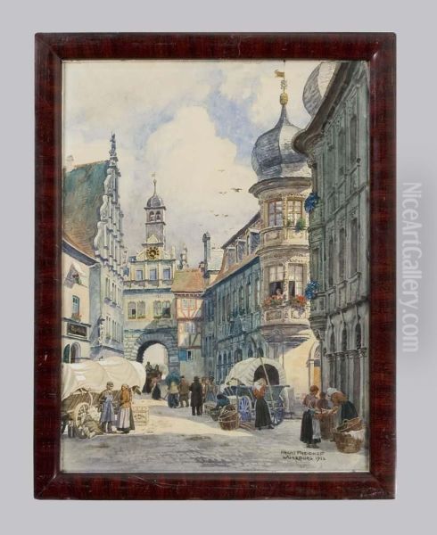 Maintor In Marktbreit-bayern Oil Painting by Franz Freidhof