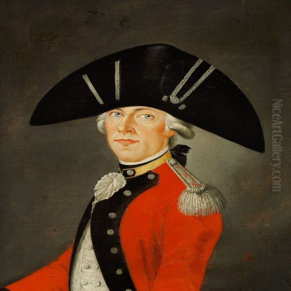 French Officer From Napoleon's Army Oil Painting by Frederick, Fred French