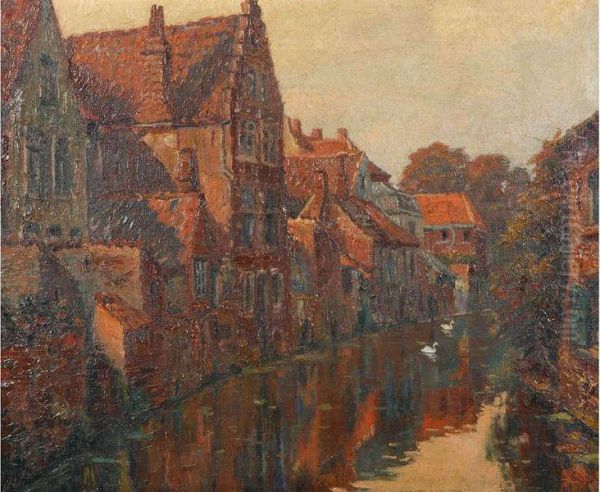 Brugse (of Gentse) Rei Oil Painting by Lucien Frennet