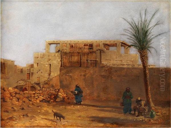 Orientalische Stadtansicht Oil Painting by Ch. Theodore, Bey Frere