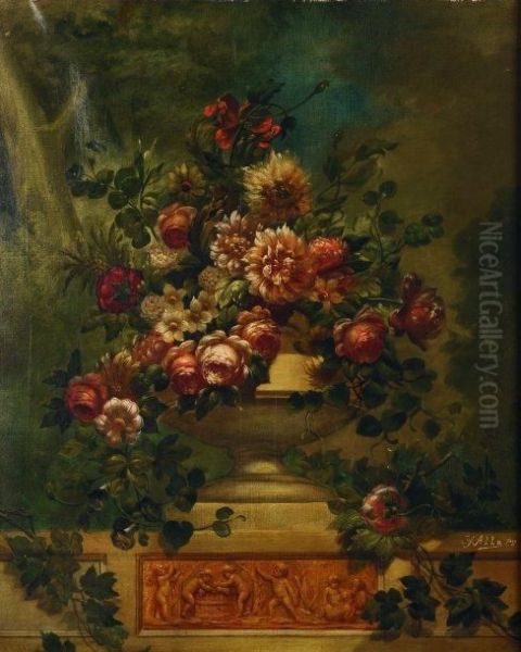 Bouquet De Fleurs Oil Painting by Hallo Freres